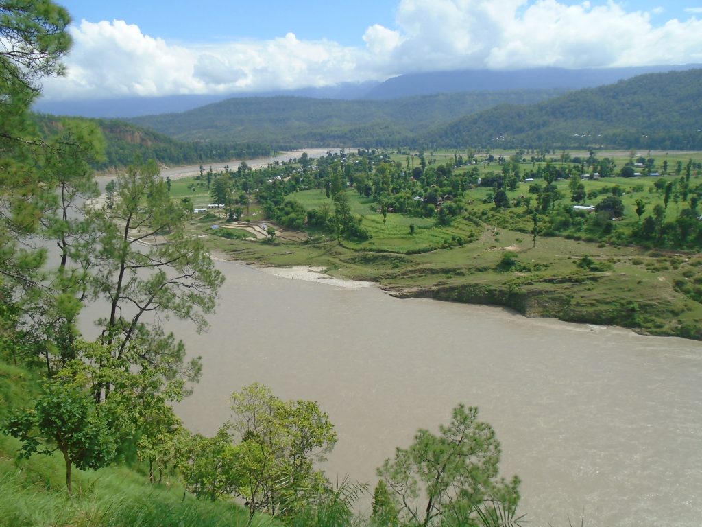 A view of Berichaal Chepang community, at the confluence of the Bheri and Sodh Khola rivers