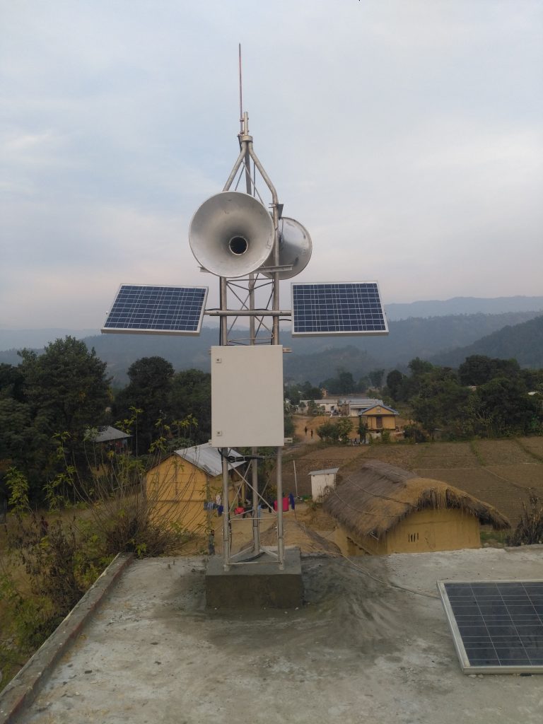 The early flood warning system